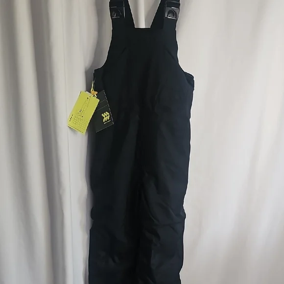 All In Motion Black Snow Bib Overalls - Picture 6 of 9